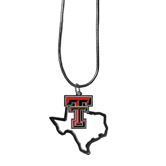 Texas Tech Raiders State Charm Necklace (SSKG) - 757 Sports Collectibles