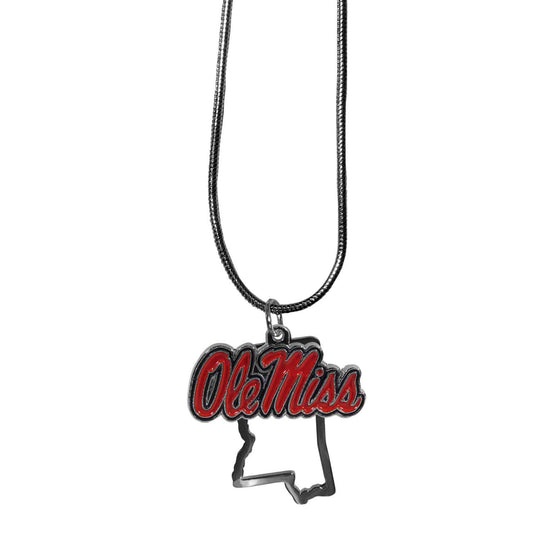 Mississippi Rebels State Charm Necklace (SSKG) - 757 Sports Collectibles