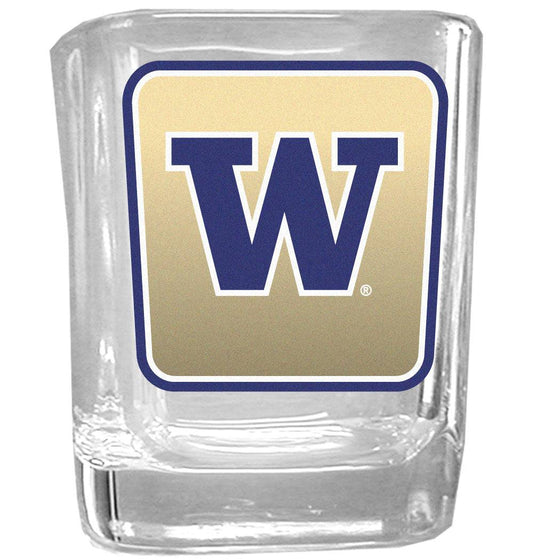 Washington Huskies Square Glass Shot Glass - 757 Sports Collectibles