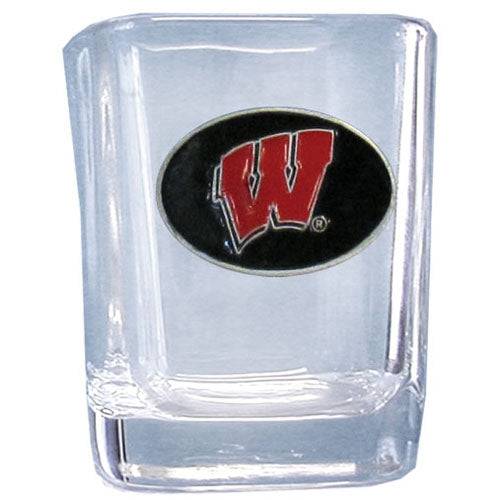 Wisconsin Badgers Square Shot Glass (SSKG) - 757 Sports Collectibles