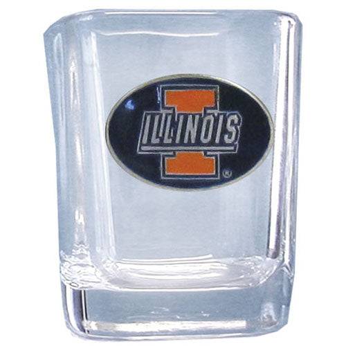 Illinois Fighting Illini Square Shot Glass (SSKG) - 757 Sports Collectibles