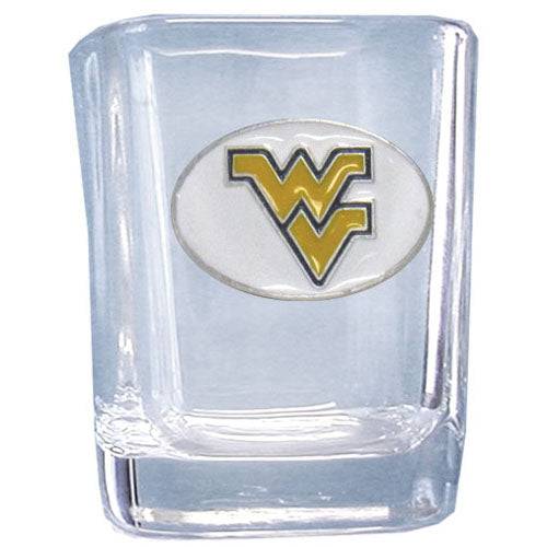 W. Virginia Mountaineers Square Shot Glass (SSKG) - 757 Sports Collectibles