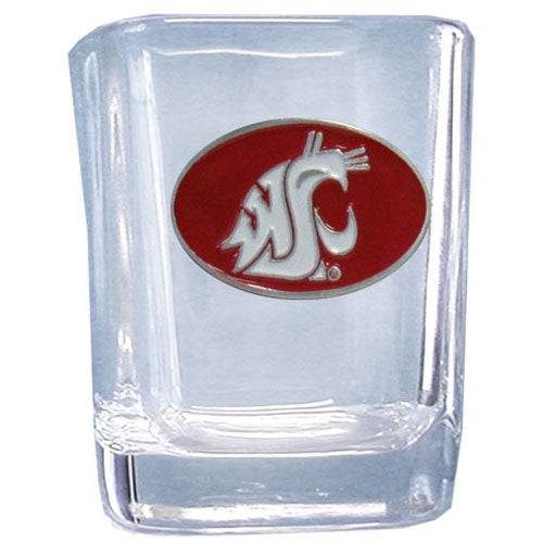 Washington St. Cougars Square Shot Glass (SSKG) - 757 Sports Collectibles