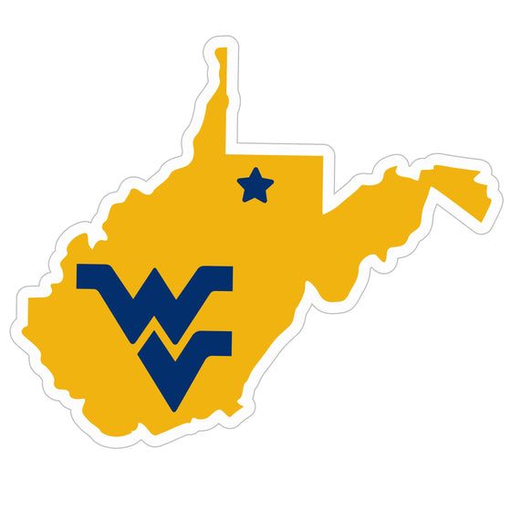 W. Virginia Mountaineers Home State 11 Inch Magnet (SSKG) - 757 Sports Collectibles