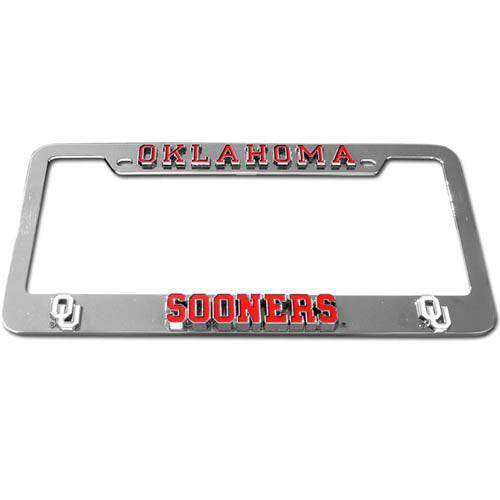 Oklahoma Sooners Deluxe Tag Frame (SSKG) - 757 Sports Collectibles