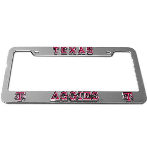 Texas A & M Aggies Deluxe Tag Frame (SSKG) - 757 Sports Collectibles