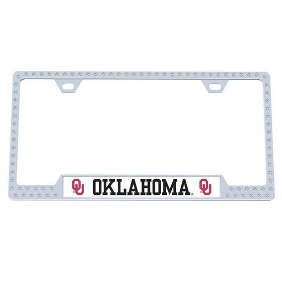 Oklahoma Sooners Bling Tag Frame (SSKG) - 757 Sports Collectibles