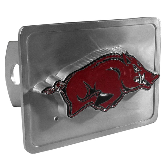 Arkansas Razorbacks Hitch Cover Class II and Class III Metal Plugs (SSKG) - 757 Sports Collectibles