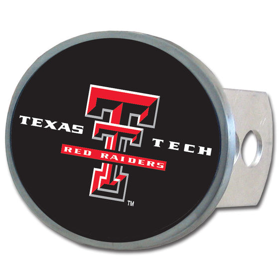 Texas Tech Raiders Oval Metal Hitch Cover Class II and III (SSKG) - 757 Sports Collectibles