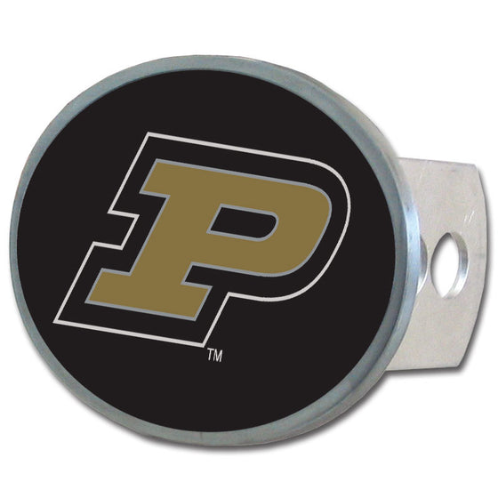 Purdue Boilermakers Oval Metal Hitch Cover Class II and III (SSKG) - 757 Sports Collectibles