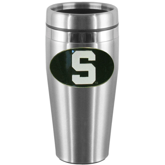 Michigan St. Spartans Steel Travel Mug (SSKG) - 757 Sports Collectibles