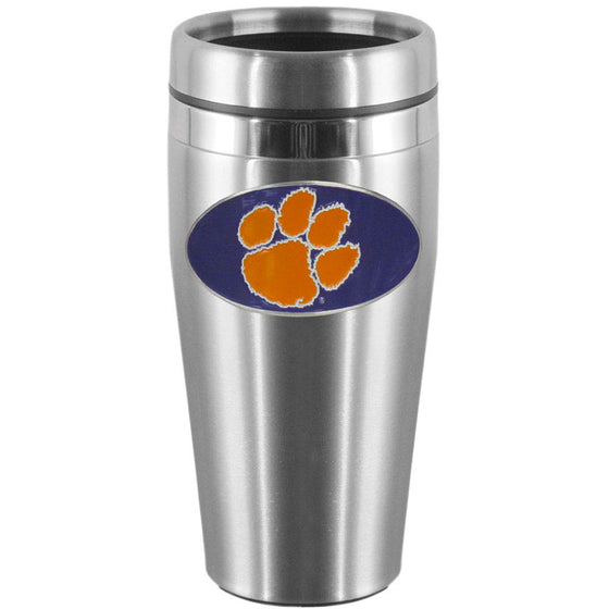 Clemson Tigers Steel Travel Mug (SSKG) - 757 Sports Collectibles