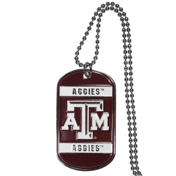 Texas A & M Aggies Tag Necklace (SSKG) - 757 Sports Collectibles