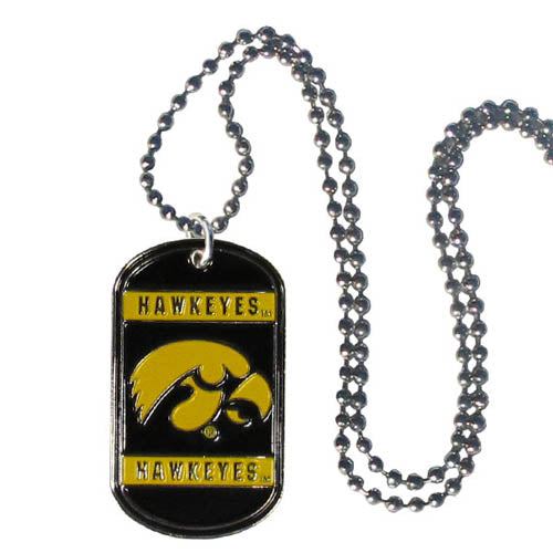 Iowa Hawkeyes Tag Necklace (SSKG) - 757 Sports Collectibles