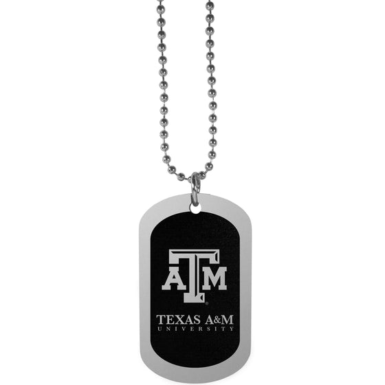 Texas A & M Aggies Chrome Tag Necklace (SSKG) - 757 Sports Collectibles