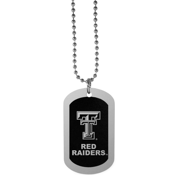 Texas Tech Raiders Chrome Tag Necklace (SSKG) - 757 Sports Collectibles