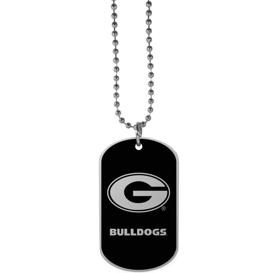 Georgia Bulldogs Chrome Tag Necklace (SSKG) - 757 Sports Collectibles