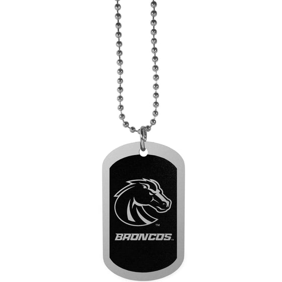 Boise St. Broncos Chrome Tag Necklace (SSKG) - 757 Sports Collectibles