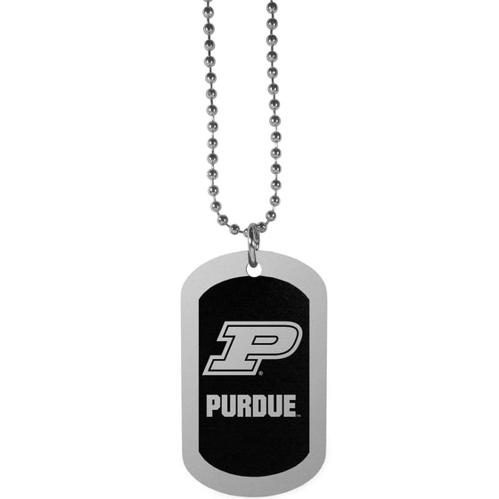 Purdue Boilermakers Chrome Tag Necklace (SSKG) - 757 Sports Collectibles