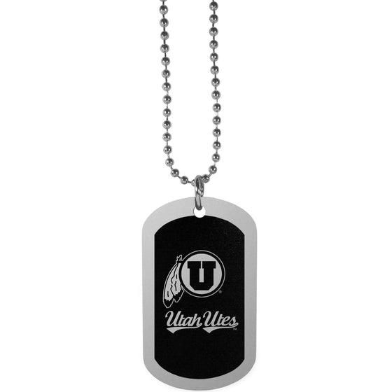 Utah Utes Chrome Tag Necklace (SSKG) - 757 Sports Collectibles