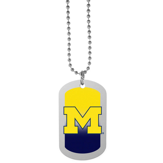 Michigan Wolverines Team Tag Necklace (SSKG) - 757 Sports Collectibles