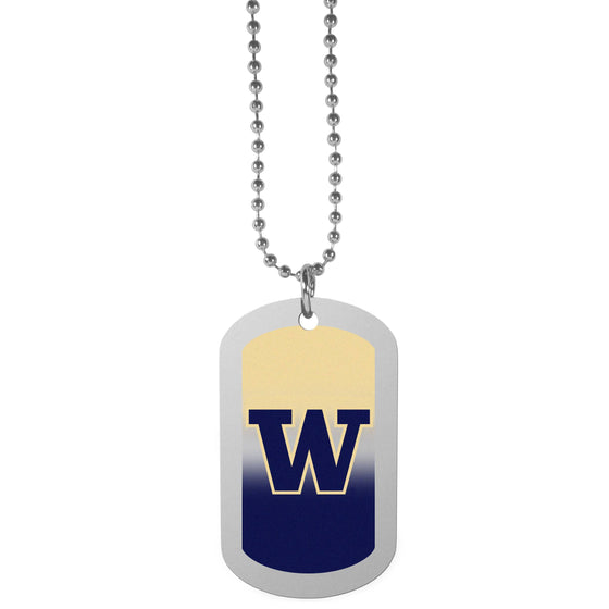 Washington Huskies Team Tag Necklace (SSKG) - 757 Sports Collectibles