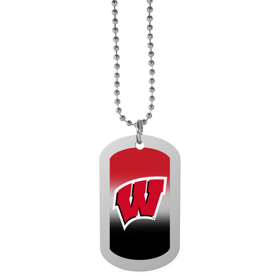 Wisconsin Badgers Team Tag Necklace (SSKG) - 757 Sports Collectibles