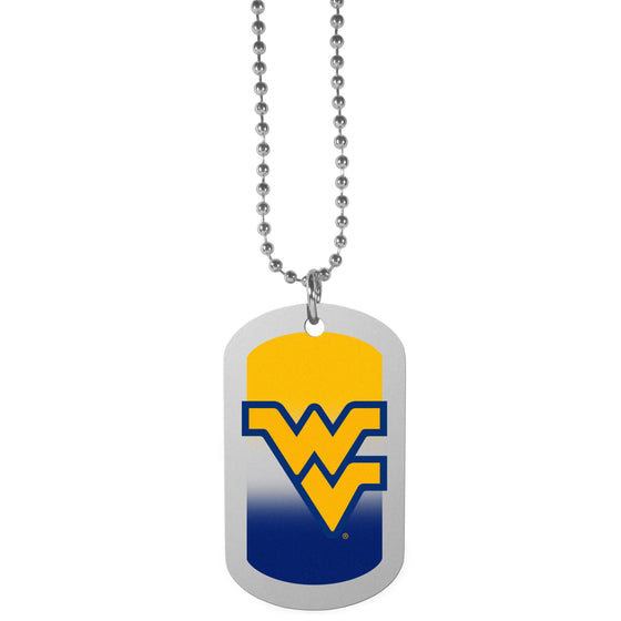 W. Virginia Mountaineers Team Tag Necklace (SSKG) - 757 Sports Collectibles