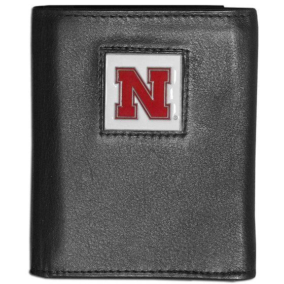 Nebraska Cornhuskers Leather Tri-fold Wallet (SSKG) - 757 Sports Collectibles