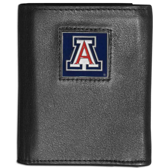 Arizona Wildcats Leather Tri-fold Wallet (SSKG) - 757 Sports Collectibles