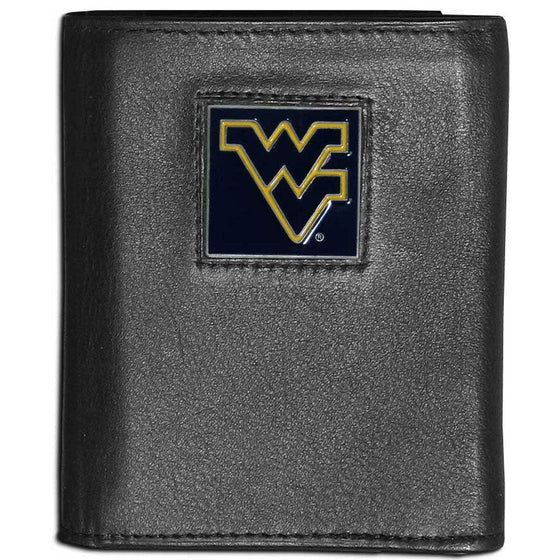 W. Virginia Mountaineers Leather Tri-fold Wallet (SSKG) - 757 Sports Collectibles