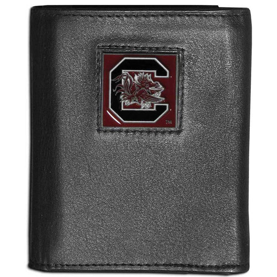 S. Carolina Gamecocks Leather Tri-fold Wallet (SSKG) - 757 Sports Collectibles