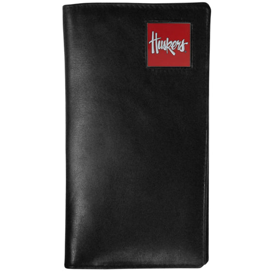 Nebraska Cornhuskers Leather Tall Wallet (SSKG) - 757 Sports Collectibles