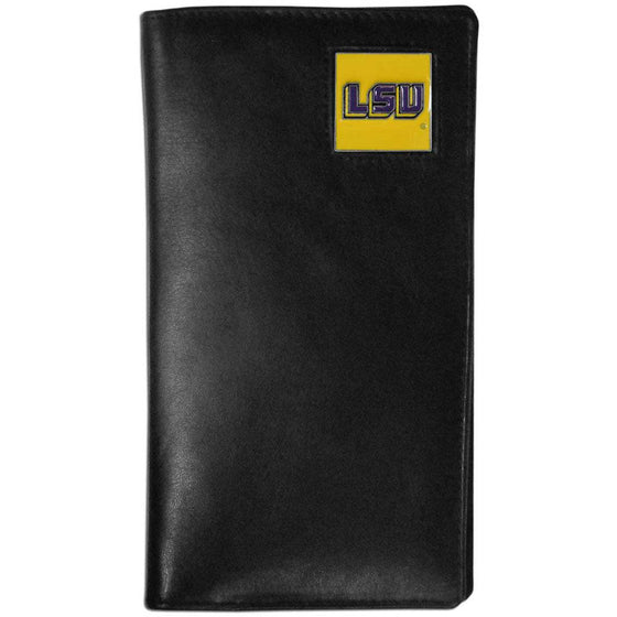 LSU Tigers Leather Tall Wallet (SSKG) - 757 Sports Collectibles