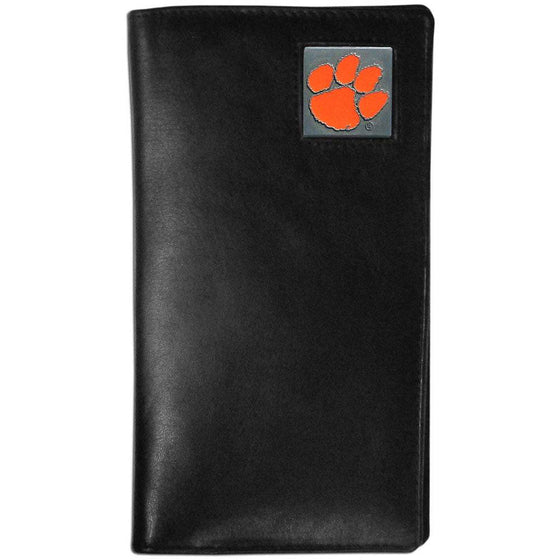 Clemson Tigers Leather Tall Wallet (SSKG) - 757 Sports Collectibles