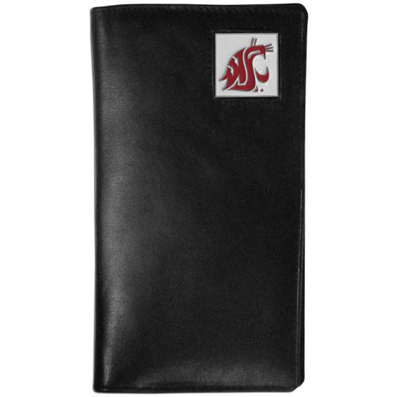 Washington St. Cougars Leather Tall Wallet (SSKG) - 757 Sports Collectibles