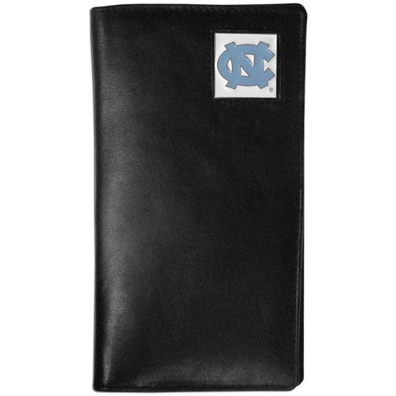 N. Carolina Tar Heels Leather Tall Wallet (SSKG) - 757 Sports Collectibles