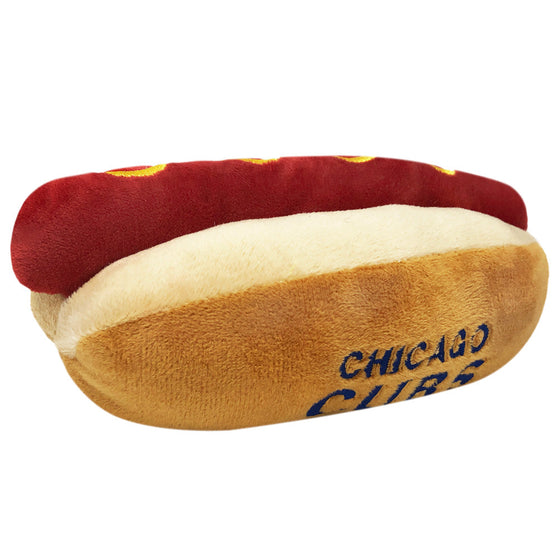 Chicago Cubs Hot Dog Toy by Pets First - 757 Sports Collectibles