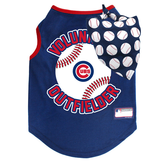 Chicago Cubs Volunteer Outfielder Tank Top with Bandana by Pets First - 757 Sports Collectibles