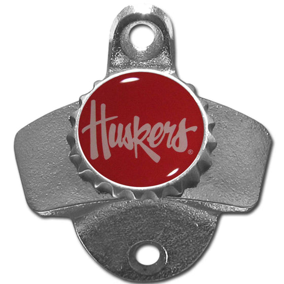 Nebraska Cornhuskers Wall Mounted Bottle Opener (SSKG) - 757 Sports Collectibles