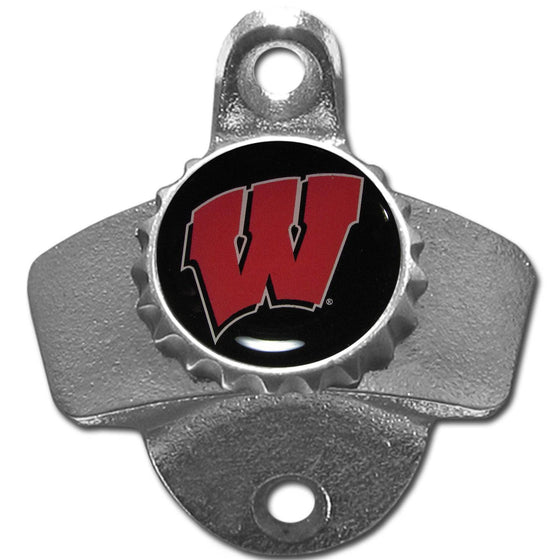 Wisconsin Badgers Wall Mounted Bottle Opener (SSKG) - 757 Sports Collectibles