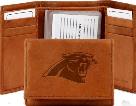 NFL Leather Wallet - Carolina Panthers