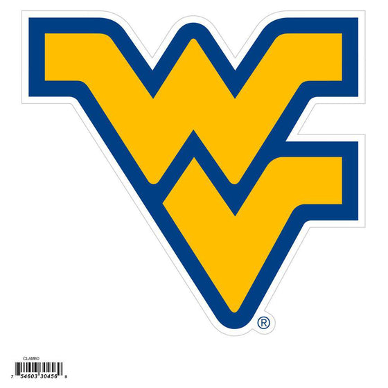 NCAA West Virginia Mountaineers Indoor/Outdoor Perfect Cut 8 inch Logo Magnet - 757 Sports Collectibles