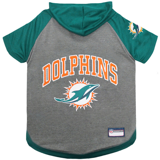 Miami Dolphins Hoody Dog Tee by Pets First