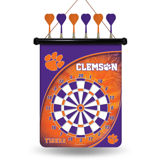 CLEMSON Tigers MAGNETIC DART BOARD (Rico) - 757 Sports Collectibles