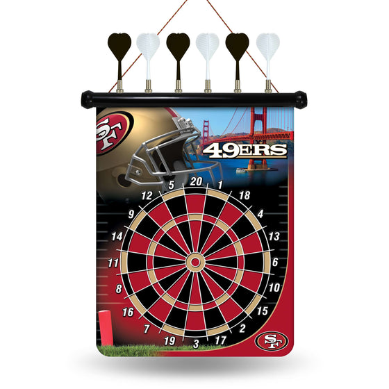 San Francisco 49ERS MAGNETIC DART BOARD (Rico) - 757 Sports Collectibles