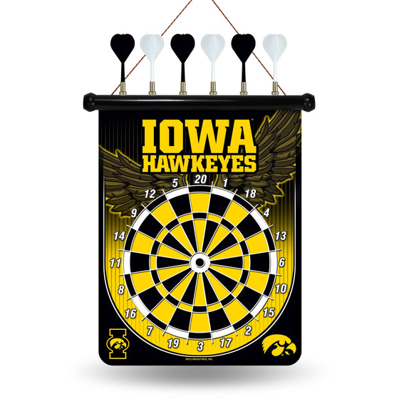 IOWA Hawkeyes MAGNETIC DART BOARD (Rico) - 757 Sports Collectibles