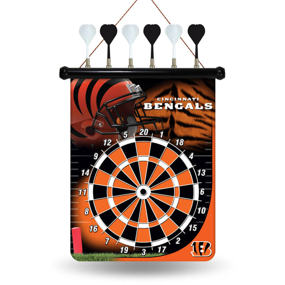 Cincinnati BENGALS MAGNETIC DART BOARD (Rico) - 757 Sports Collectibles