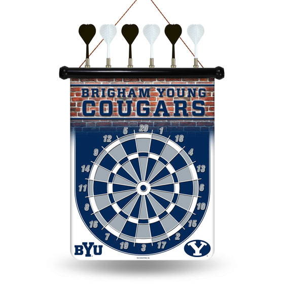 BRIGHAM YOUNG BYU COUGARS MAGNETIC DART BOARD (Rico) - 757 Sports Collectibles