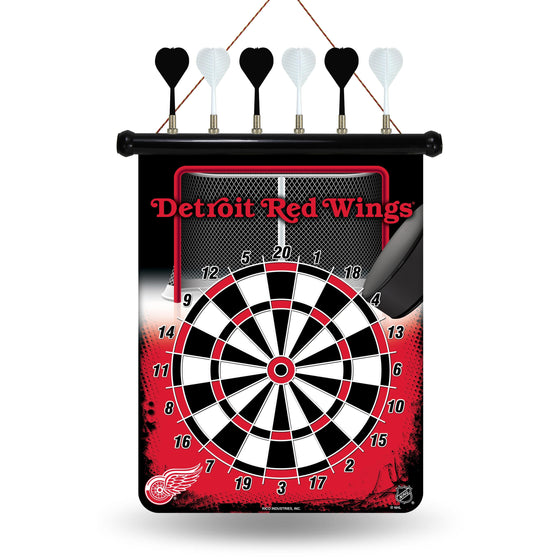 Detroit RED WINGS MAGNETIC DART BOARD (Rico) - 757 Sports Collectibles